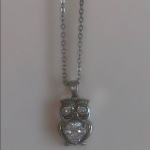 Crystal owl necklace